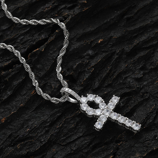 925 Silver Anka Cross Pendant