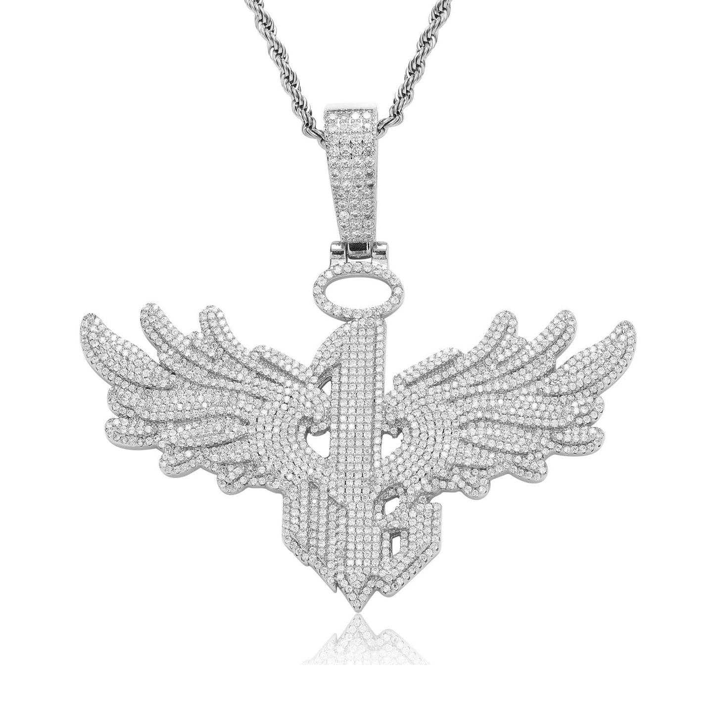 Wings Number 1 Micro Zirconia Pendant