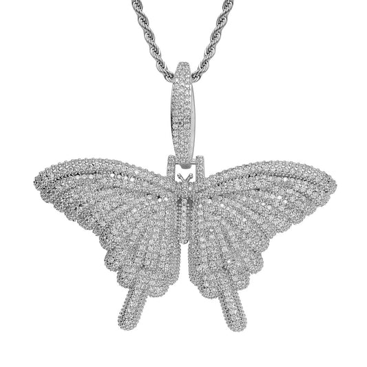 Butterfly Pendant with Zirconia