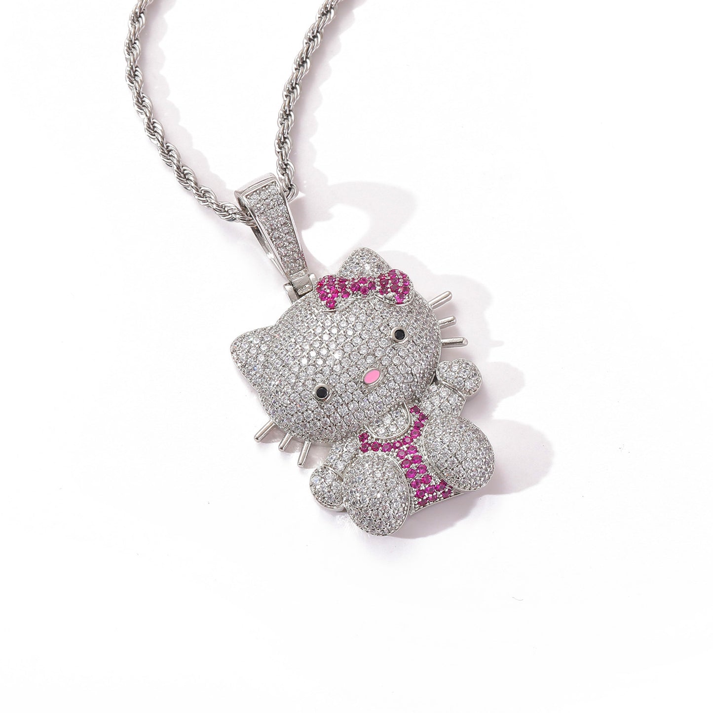 Cat Micro Zirconia Pendant