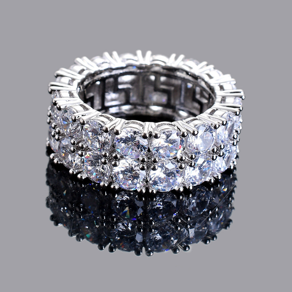 Double row zirconia ring