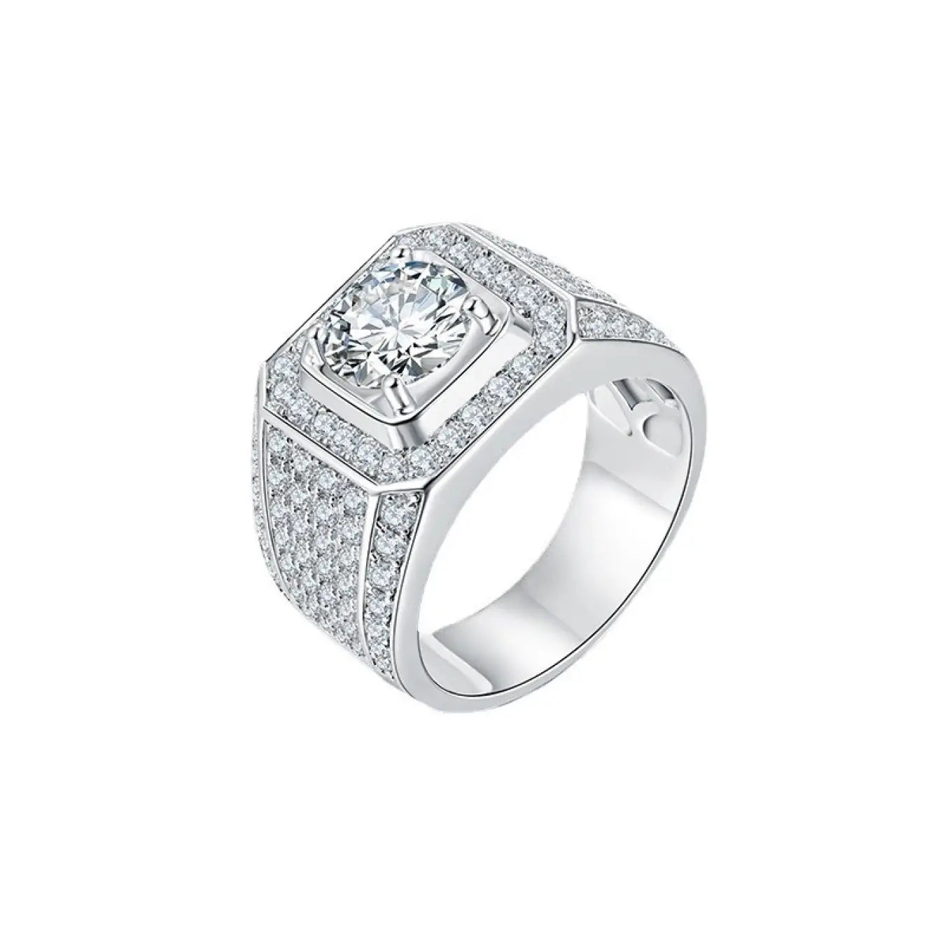 925 Sterling Silver Moissanite Ring