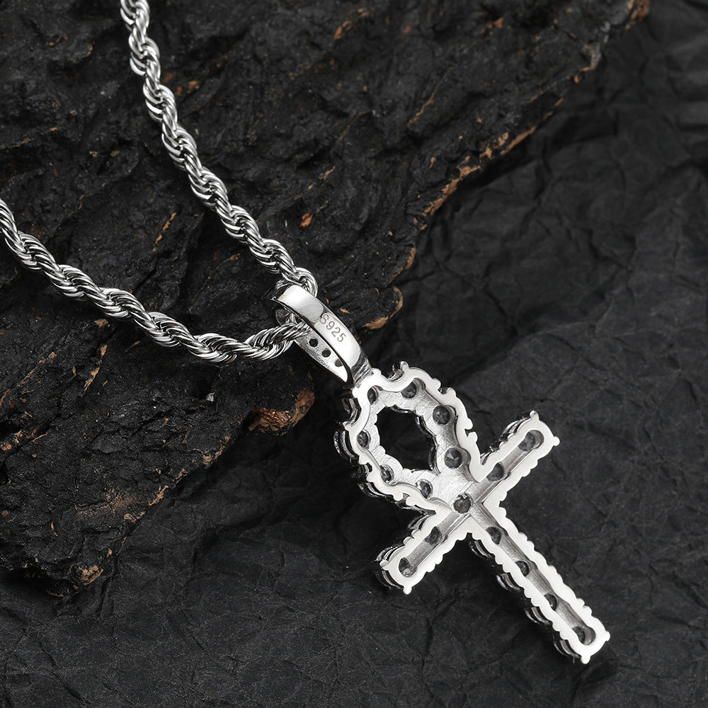 925 Silver Anka Cross Pendant