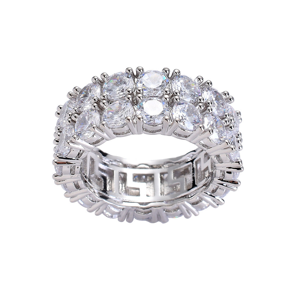 Double row zirconia ring