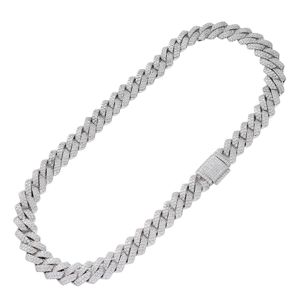 14MM Full of Zirconium Cuban Necklace Bracelet