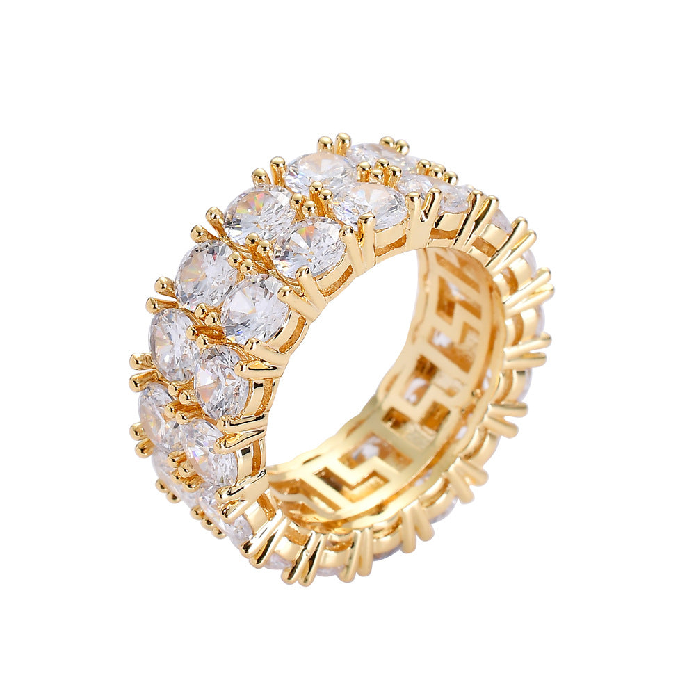 Double row zirconia ring