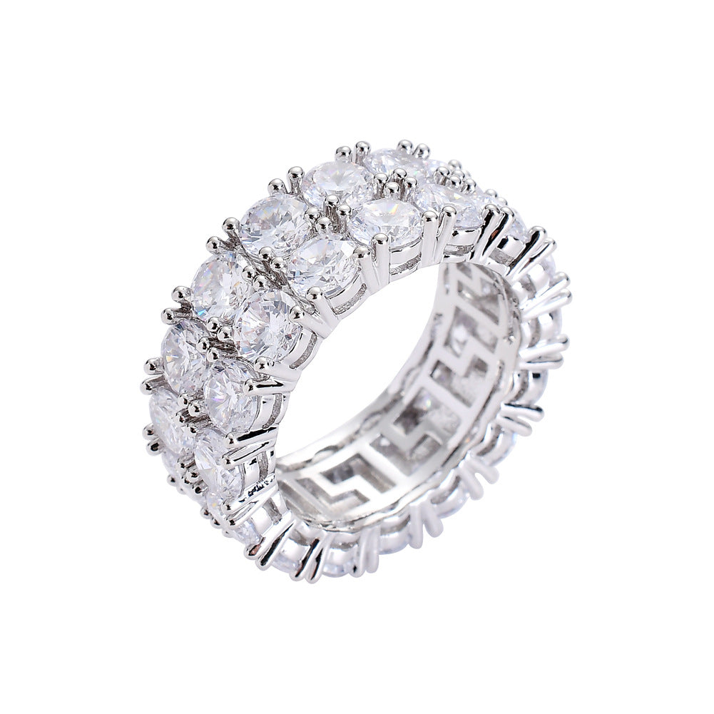 Double row zirconia ring